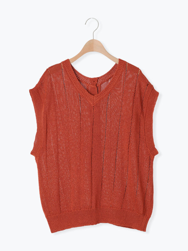 テープヤーン前後2WAYベスト（アウター/ベスト）【セール】｜Samansa