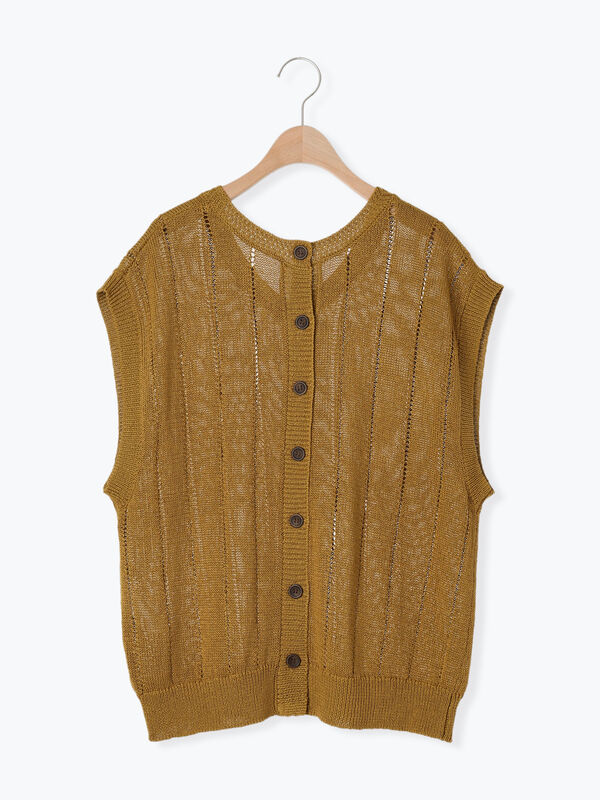 テープヤーン前後2WAYベスト（アウター/ベスト）【セール】｜Samansa