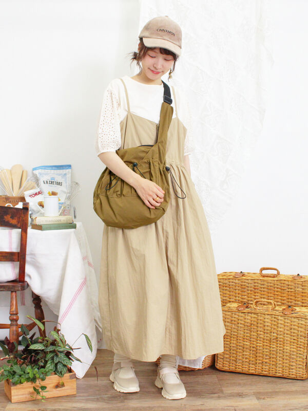 ナイロンジップキャミワンピース（ワンピース/ワンピース）【セール