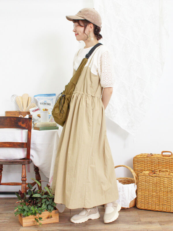 ナイロンジップキャミワンピース（ワンピース/ワンピース）【セール