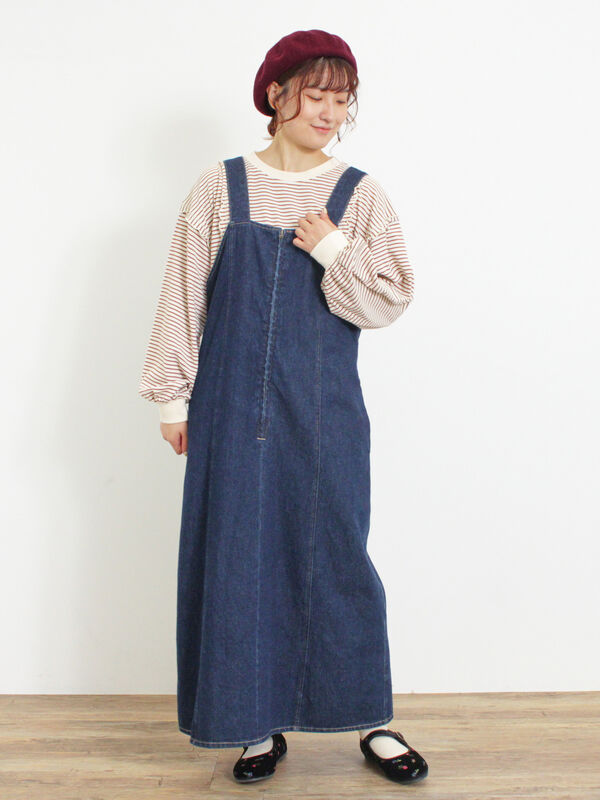 美品★ DENIM Vジャンスカ 楽天市場】送料無料 ワンピース ジャンパースカート ジャンスカ