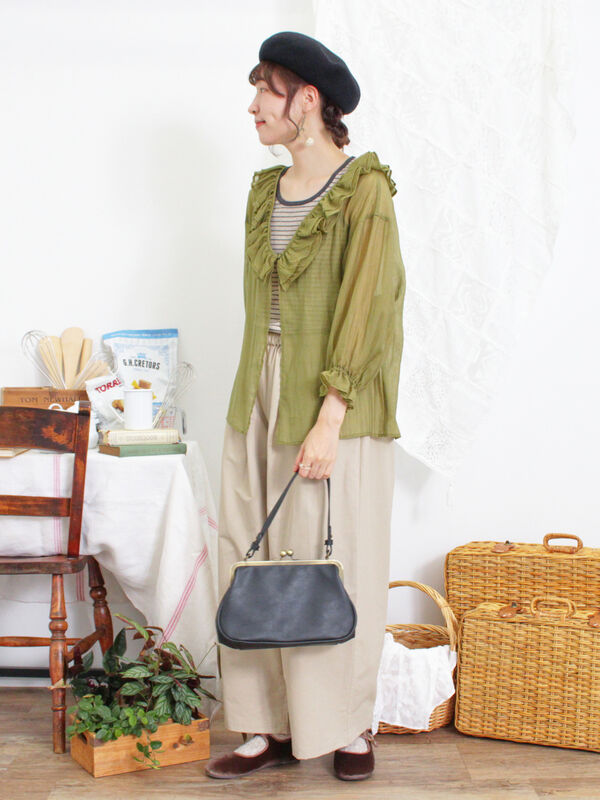 ドローコードデザインワイドパンツ（ボトムス/パンツ）【セール