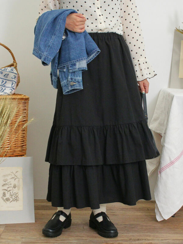 柄アソート裾重ねスカート（ボトムス/スカート）【セール】｜Samansa