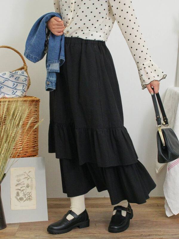 柄アソート裾重ねスカート（ボトムス/スカート）【セール】｜Samansa