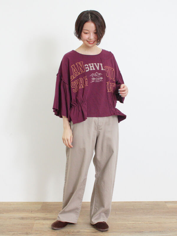 切替ロゴTシャツ（トップス/Tシャツ）【セール】｜Samansa Mos2