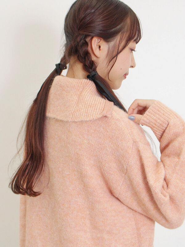 ハーフジッププルオーバー（トップス/ニット・セーター）【セール