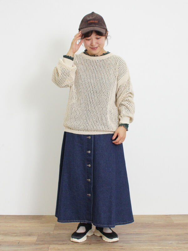 透かし柄前後2WAYニット（トップス/ニット・セーター）【セール