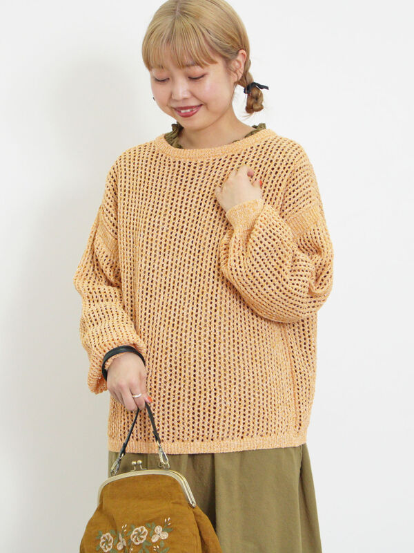 透かし柄前後2WAYニット（トップス/ニット・セーター）【セール