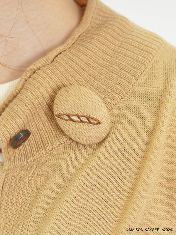 ☆タグつき☆ BONZOニットカーディガン② MAISON KAYSER】ブローチ付ニットカーディガン（トップス/カーディガン