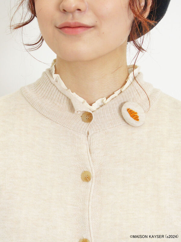 MAISON KAYSER】ブローチ付ニットカーディガン（トップス/カーディガン
