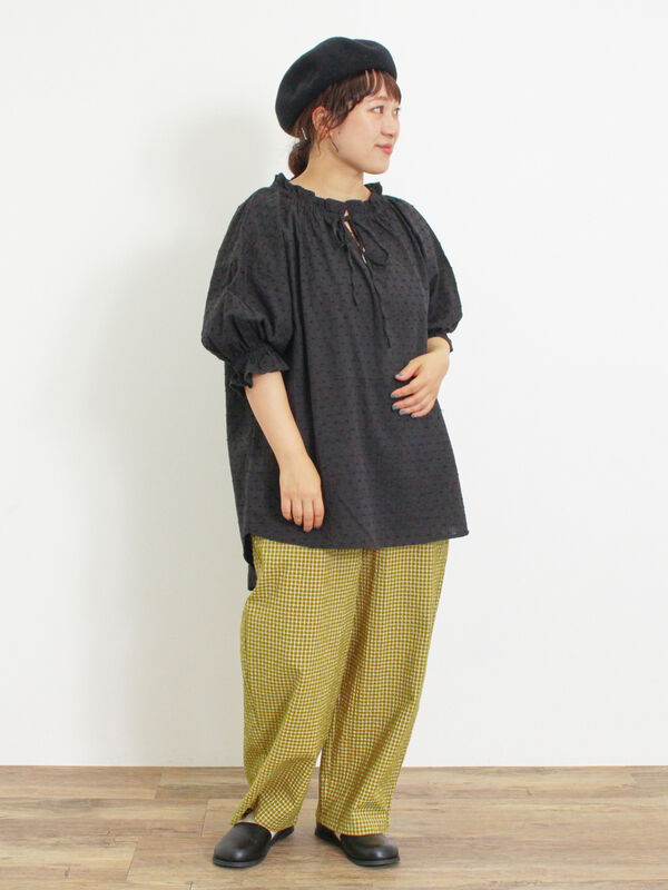 新品　SM2☆ブラック／フリルチュニック ◎フリルチュニックブラウス（トップス/シャツ・ブラウス