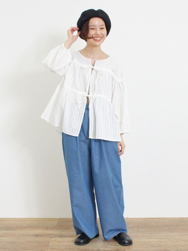 アメノチハレ コンフォートフレアブラウス 新品！ アメノチハレ