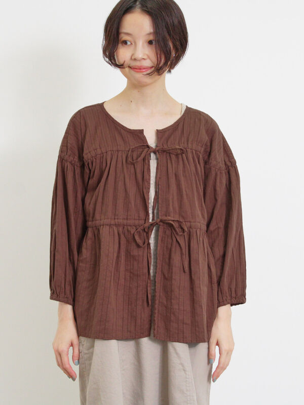 【新品】レア Mary Magdalene 生成・ブラウン ブラウス Mary Magdalene｜メアリーマグダレン