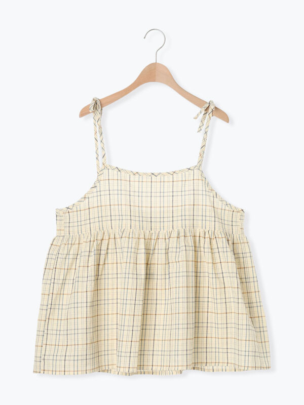 チェック柄キャミブラウス（トップス/シャツ・ブラウス）【セール