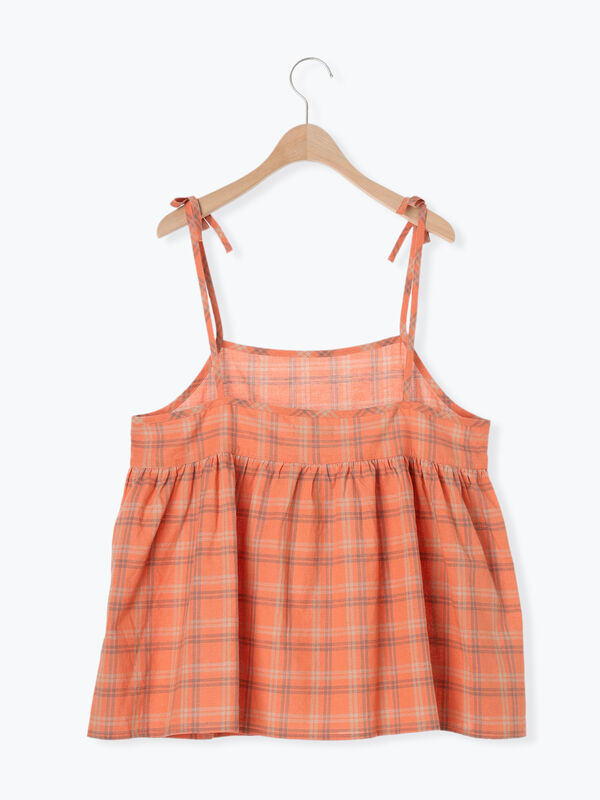 チェック柄キャミブラウス（トップス/シャツ・ブラウス）【セール