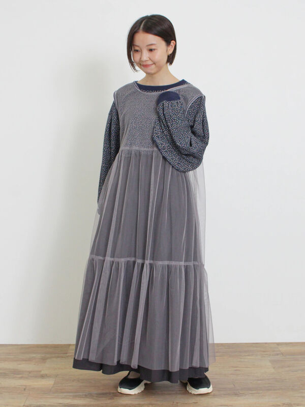 チュール前後2WAYワンピース（ワンピース/ワンピース）【セール