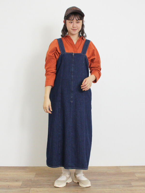 後ろ釦スキッパーチュニック（トップス/シャツ・ブラウス）【セール