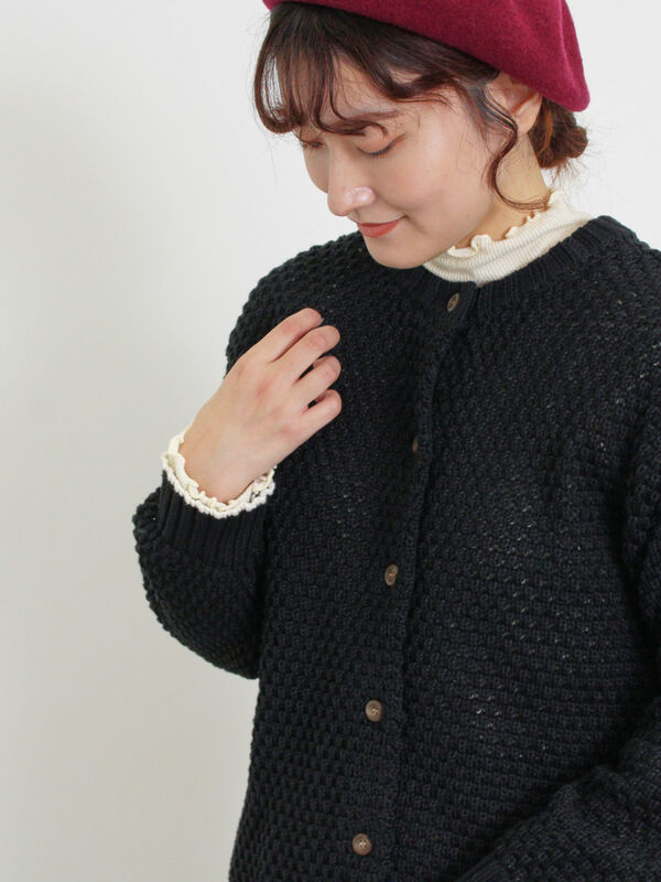 ラーベン編み前後2WAYニット（トップス/カーディガン）【セール
