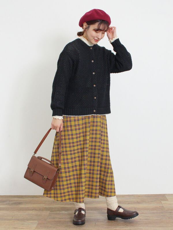 ラーベン編み前後2WAYニット（トップス/カーディガン）【セール