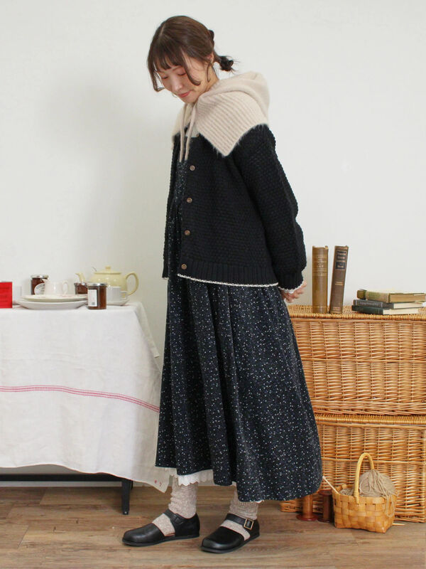 ラーベン編み前後2WAYニット（トップス/カーディガン）【セール