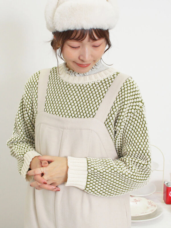 ラーベン編み前後2WAYニット（トップス/カーディガン）【セール