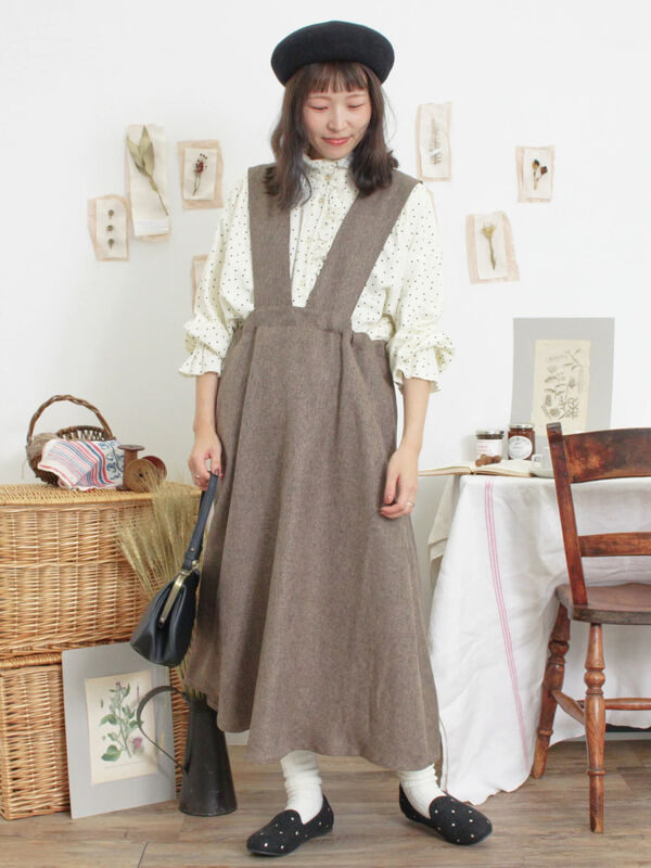 ツイードライクジャンパースカート（ワンピース/ワンピース）【セール