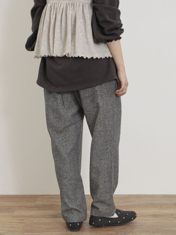 ウール混テーパードパンツ（ボトムス/パンツ）【セール】｜Samansa