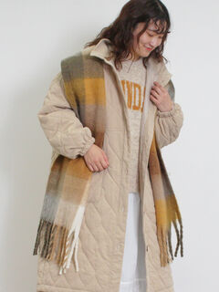 ◆みお　カーペット、マフラー2点購入 カットクロス】マフラー用ウールガーゼ [グレー] 約65cm×2m | ひなた