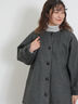 ウーリーライクミドル丈クルーネックコート（チャコールグレー）｜Samansa Mos2（サマンサ モスモス）通販