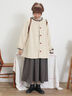 ウーリーライクミドル丈クルーネックコート（チャコールグレー/イエロー/カーキ/ブルー/キナリ）｜Samansa Mos2（サマンサ モスモス）通販