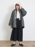 ウーリーライクミドル丈クルーネックコート（チャコールグレー/イエロー/カーキ/ブルー/キナリ）｜Samansa Mos2（サマンサ モスモス）通販
