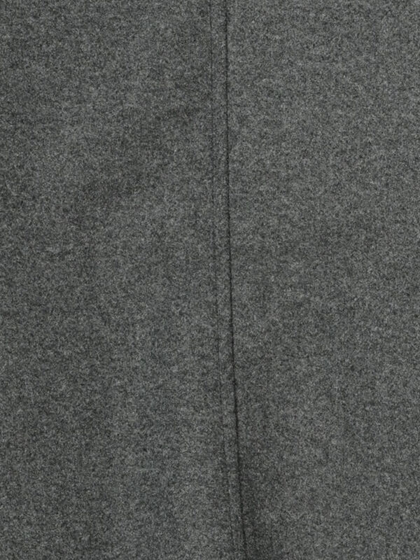 ウーリーライクミドル丈クルーネックコート（アウター/コート