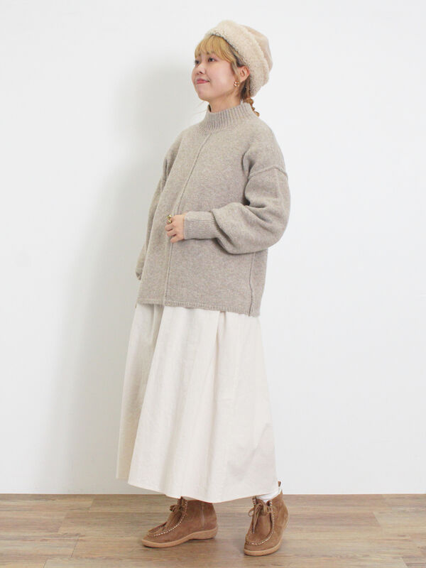 もちもちスタンドネックニット（トップス/ニット・セーター）【セール