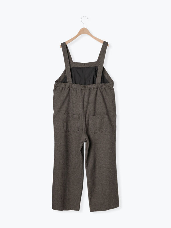 ウール混タックサロペット（ワンピース/サロペット）【セール