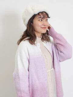 カーディガン(パープル/紫系)のセール・アウトレット｜レディース