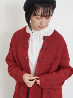 【新品】ALANUi PIEDRAS ROJAS カーディガン　S 新品】ALANUi PIEDRAS ROJAS カーディガン S