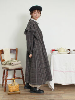 ワンピース Sold out SLY | BIG COLLOR ZIP UP 2P ショートワンピース (ワンピース