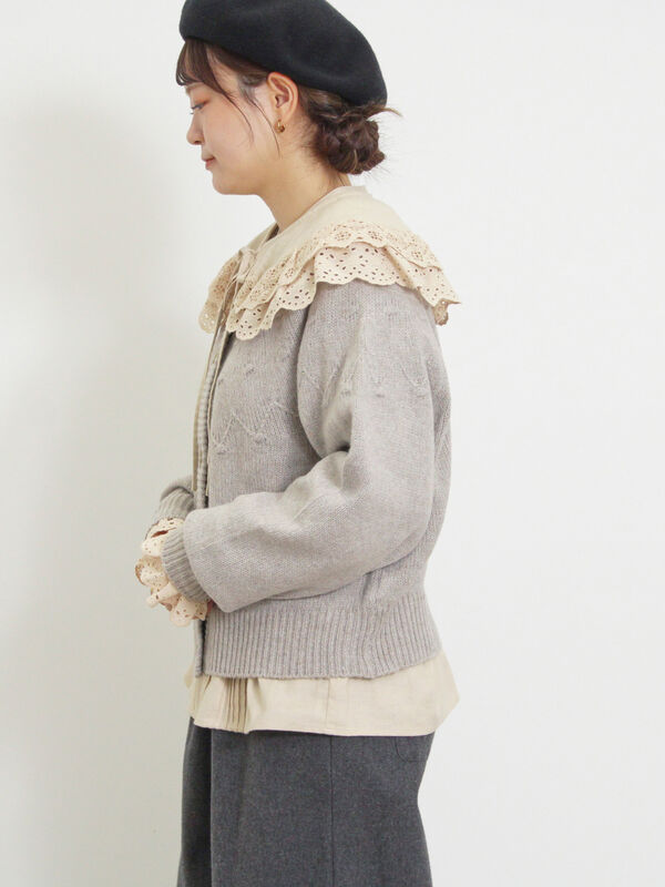 ◎求心風ぽこぽこ2WAYニット（トップス/カーディガン）【セール