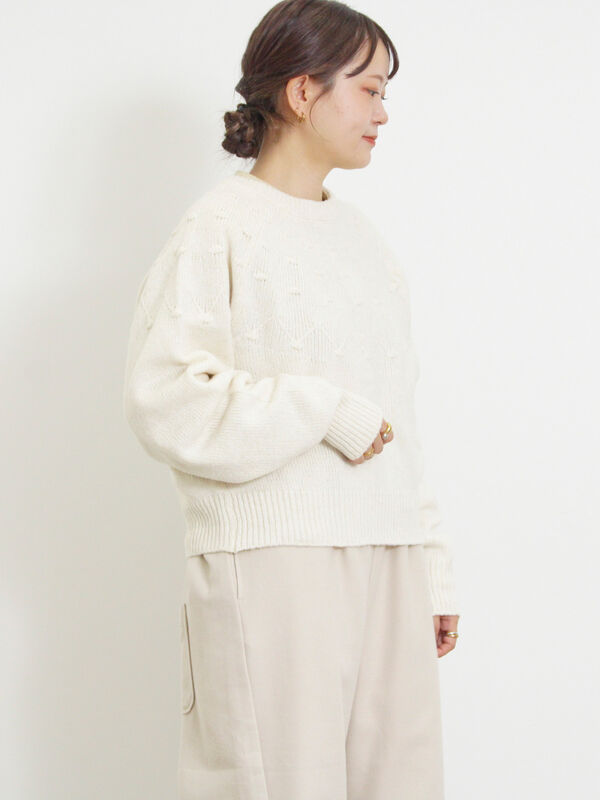 ◎求心風ぽこぽこ2WAYニット（トップス/カーディガン）【セール