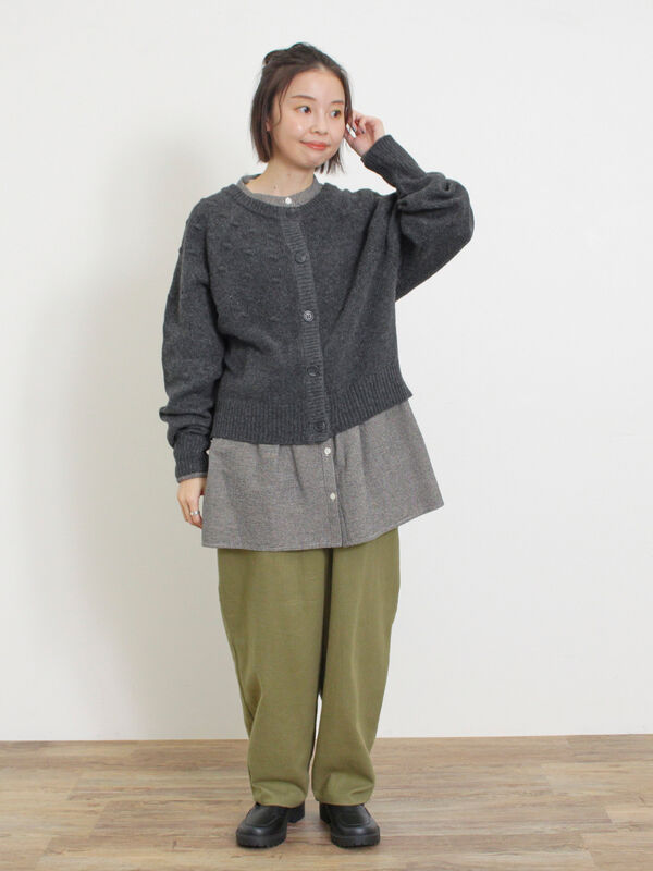 ◎求心風ぽこぽこ2WAYニット（トップス/カーディガン）【セール