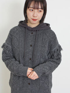 【今期新作新品即完売品25ss】SAND コットンカーディガン 2 畦編みパールニットカーディガンsdpxyf2953 ライトブラウン – [公式