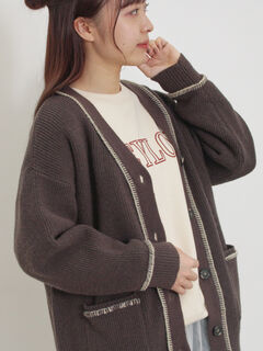 カーディガン(ブラウン/茶色系)のセール・アウトレット｜レディース