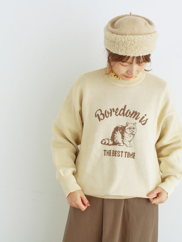 アニマルジャカードニット（トップス/ニット・セーター）【セール