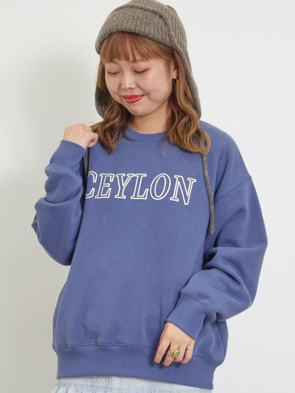 裏ボアロゴプリントスウェット（トップス/カットソー）【セール