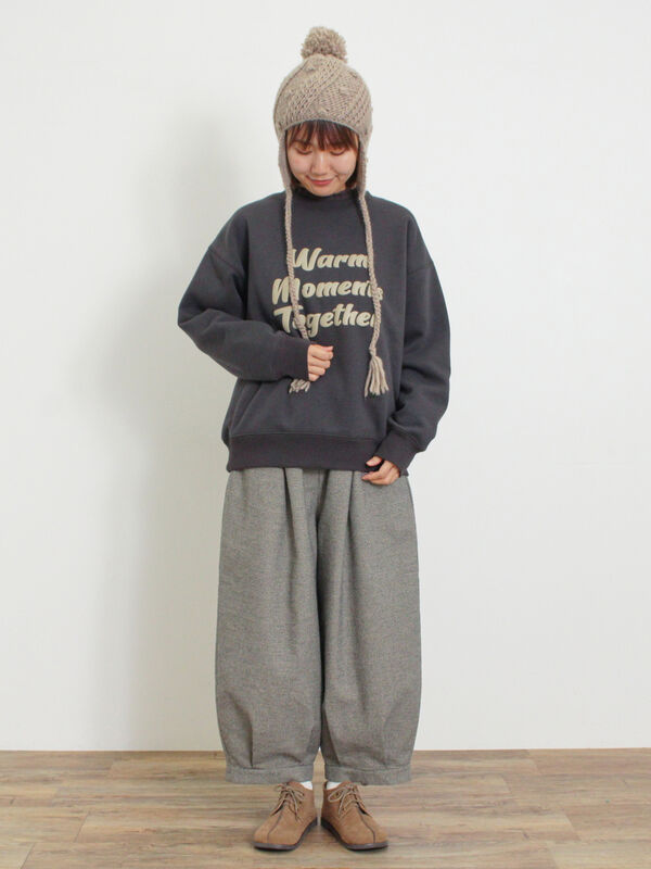 MASSES ロゴ プリント スウェット Sサイズ 裏ボアロゴプリントスウェット（トップス/カットソー）【セール