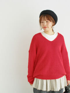 ニット・セーター（レッド/赤系）のセール・アウトレット｜Samansa
