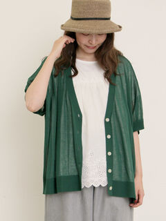 カーディガン(グリーン/緑系)のセール・アウトレット｜レディース