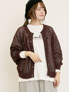 カーディガン(ブラウン/茶色系)のセール・アウトレット｜レディース