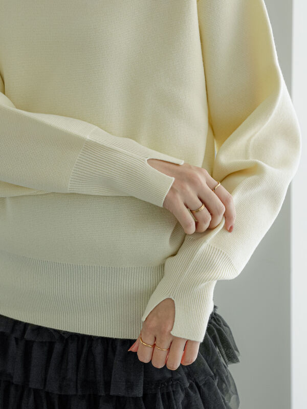 ミラノリブクルーネックニット（トップス/ニット・セーター）【セール