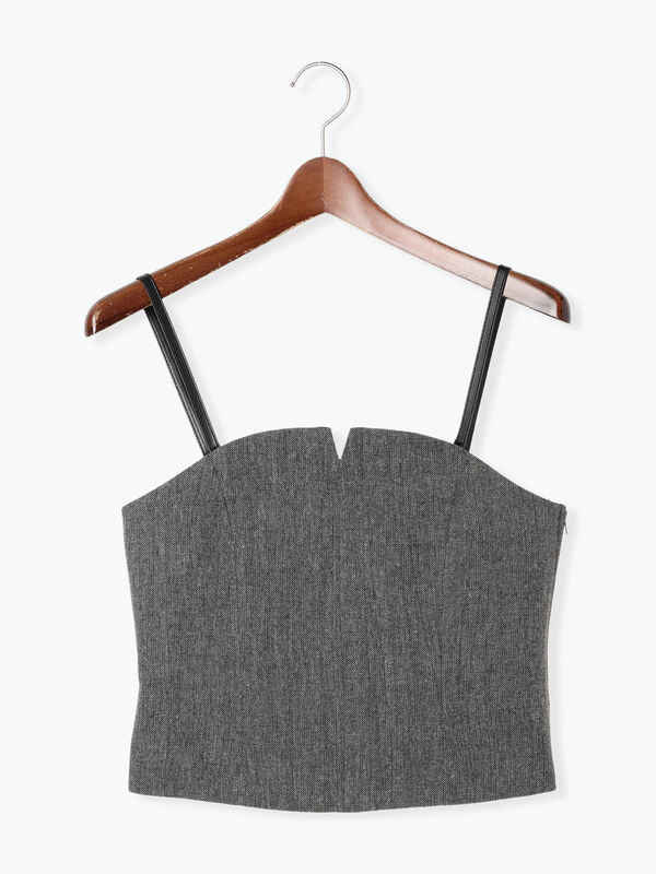 完売品 シェリエ sheller ツイードビスチェ